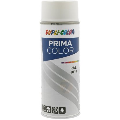 Dupli-Color Prima RAL 9010 Gloss Pure White Spray Paint 400 ml
