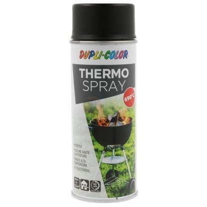 Dupli-Color Thermo žáruvzdorná černá 690°C barva ve spreji 400ml ...