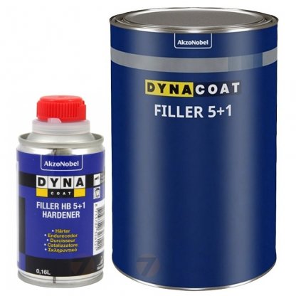 Dynacoat filler acrylic white HB 5+1 1L set