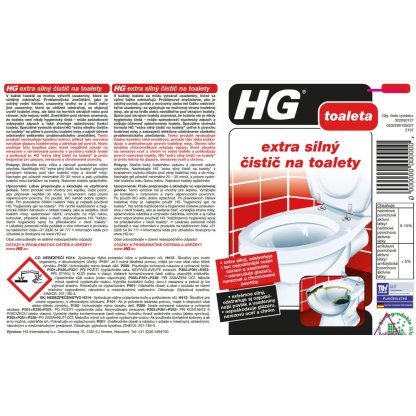 HG Limpiador en gel extrafuerte para inodoros 500ml