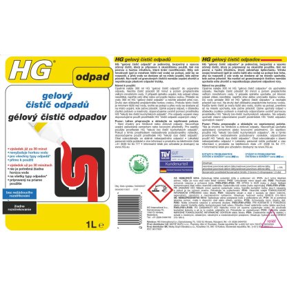 HG Gel Nettoyant Canalisations 1L