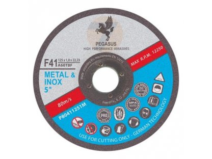 Disco de corte 115 x 1.0 mm metal, acero inoxidable