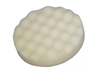 Leštící molitan wafle bílý tvrdý 150 mm