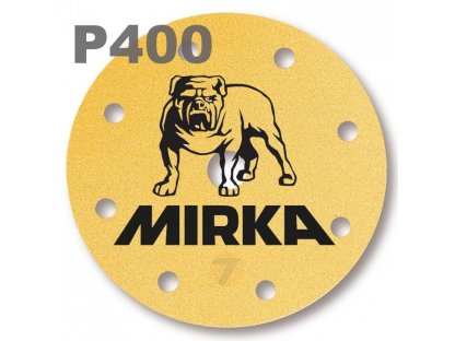 Mirka Gold Schleifpapier D150mm 9 Löcher Grip P400