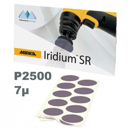 Mirka IRIDIUM SR 32mm PSA 7µ Brusný výsek samolepka P2500