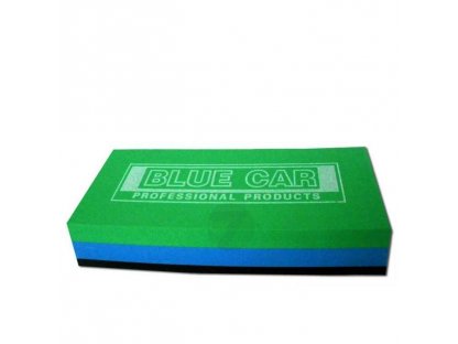 Blue-green sanding pad with sponge 140x75x30mm