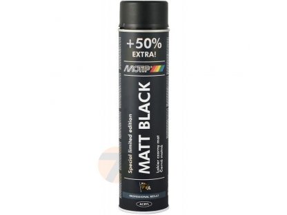 Motip Matt black Spray 600ml