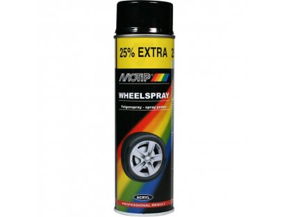 MoTip Rallye Wheel Paint black gloss 500ml
