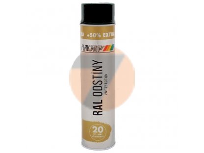 Motip RAL 9005 black matt acrylic spray paint 600ml