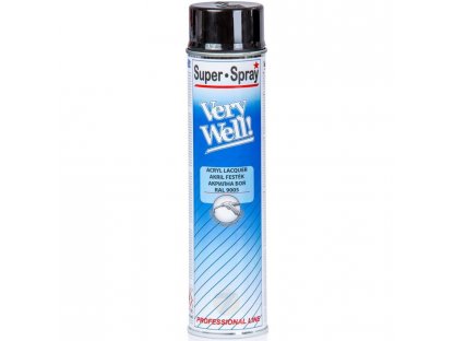 Motip Very Well RAL 9005 nero lucido vernice acrilica spray 600 ml