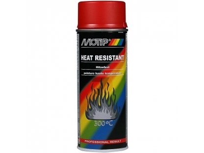 Motip Heat Resistant 300 °C Lacquer  Red 400ml