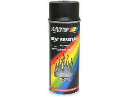 Motip Résistant à la chaleur 800 °C peinture noire 400ml