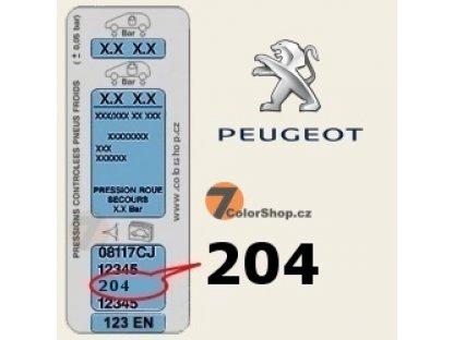 PEUGEOT 204 ALASZKA FEHÉR szín ceruza 20ml