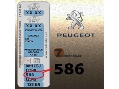 PEUGEOT 586 MARRONE TIBETANO vernice metallizzata matita 20ml