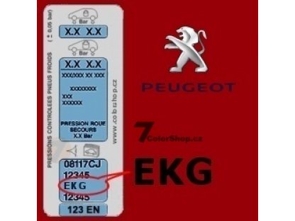 PEUGEOT EKG ROUGE ECARLATE colore matita 20ml