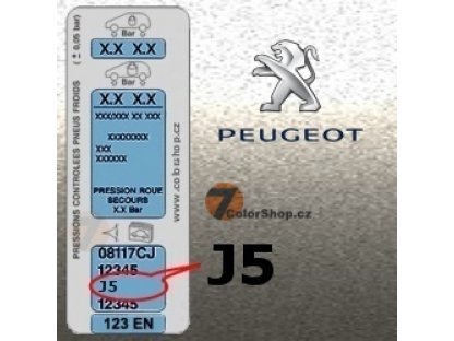 PEUGEOT J5 GRIS CENDRE metalická barva Sprej 400ml