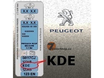 PEUGEOT KDE GRIS CENDRE metalická barva Sprej 400ml