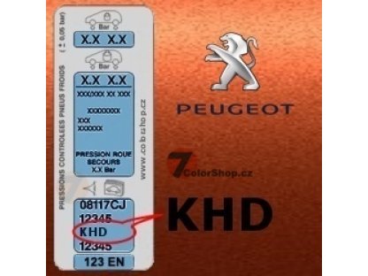 PEUGEOT KHD ORANGE TANGERINE metalická barva Sprej 400ml