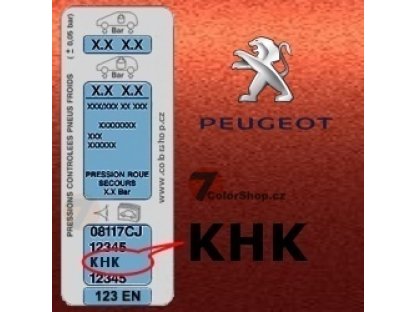 PEUGEOT KHK ROUGE TOURMALINE metalická barva Sprej 400ml