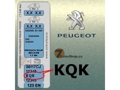 PEUGEOT KQK VERT LUGANO vernice metallizzata Spray 400ml