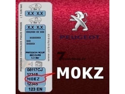 PEUGEOT M0KZ ROUGE VULCAIN vernice metallizzata matita 20ml