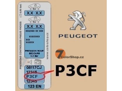 PEUGEOT P3CF BEIGE ATLAS colore Spray 400ml