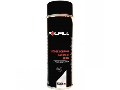 PolFill Nástřik na koroserie přelakovatelný černý Spray 500ml