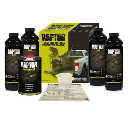 RAPTOR 2K Touch and Tintable Protective Coating Rivestimento Protettivo Colorabile – Kit 3,8 L
