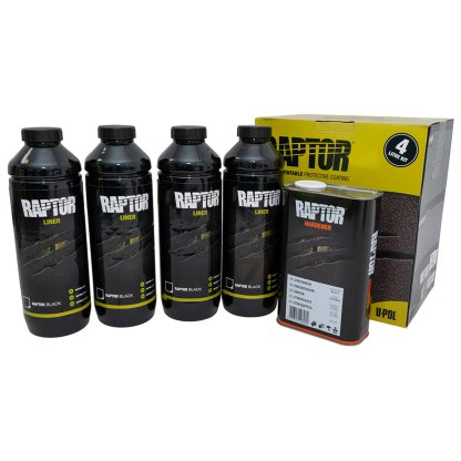 RAPTOR 2K Touch Protective Coating Rivestimento Protettivo Nero – Kit da 3,8 L
