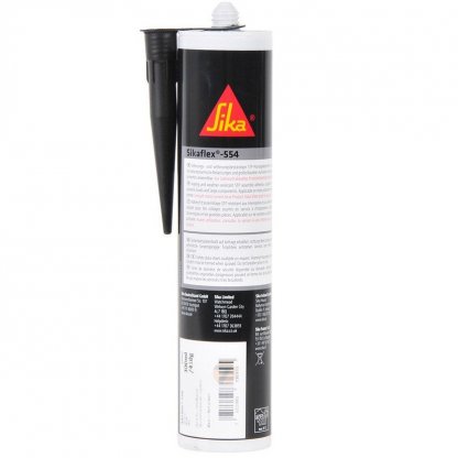 SikaFlex 554 Adesivo di montaggio senza primer resistente agli agenti atmosferici nero 300 ml EXP02/2025