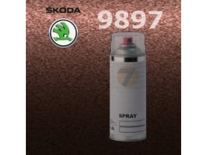 SKODA 9897 HNEDA MARRONE BRAUN KASTANOVA barva Spray 400ml