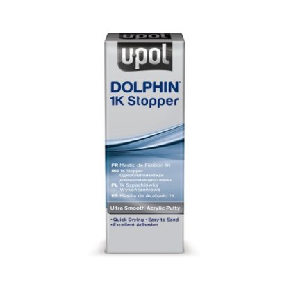 U-Pol Dolphin 1K tmel – extra hladký akrylátový tmel, 200g tuba
