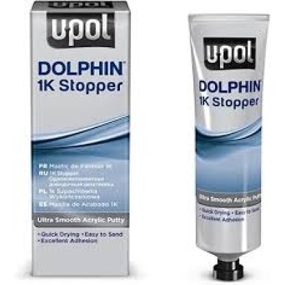 U-Pol Dolphin 1K tmel – extra hladký akrylátový tmel, 200g tuba