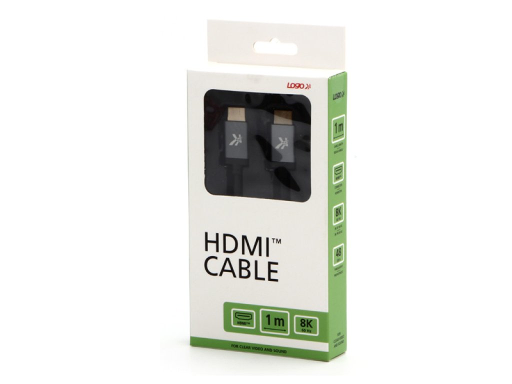 HDMI 1m, šedý, M- HDMI M, Ultra High Speed