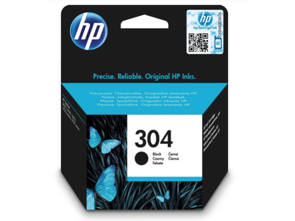 HP 304, N9K06AE, černá