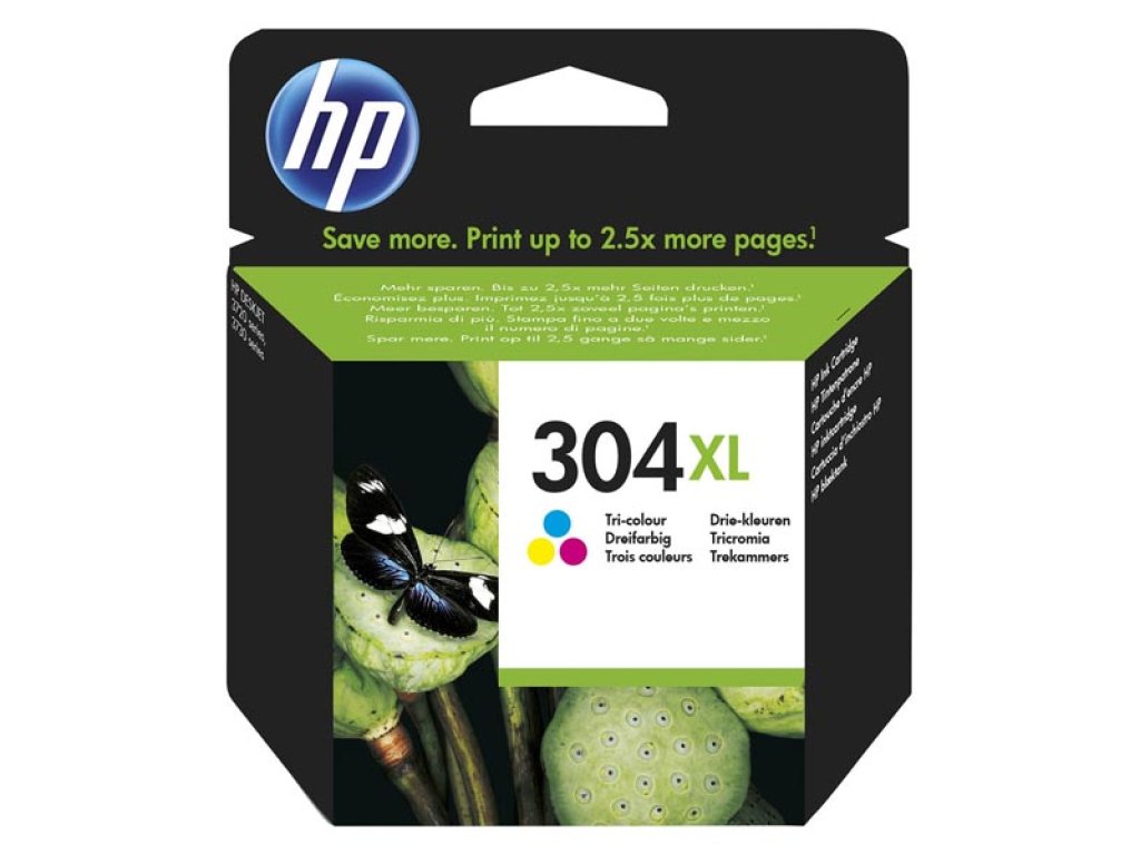 HP 304XL, N9K07AE, Tri-color