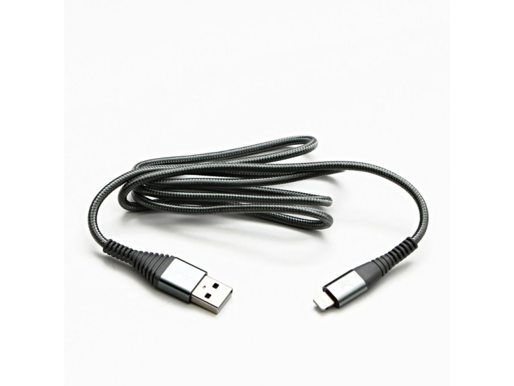 Kabel USB (2.0),C89,1m,stříbrný, USB A M- Apple Lightning