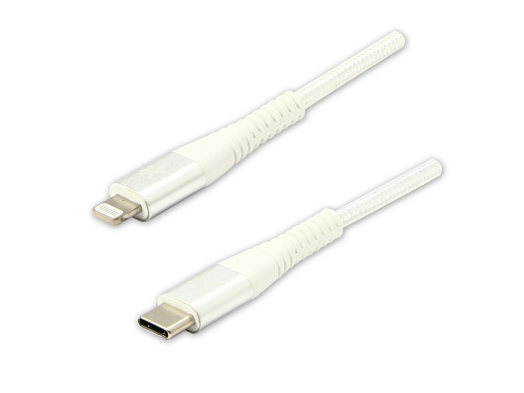 Kabel USB (2.0),C94,1m,bílý USB C M- Apple Lightning