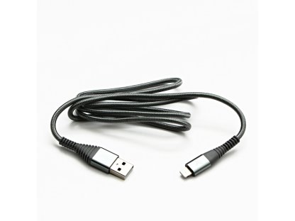 Kabel USB (2.0),C89,1m,stříbrný, USB A M- Apple Lightning