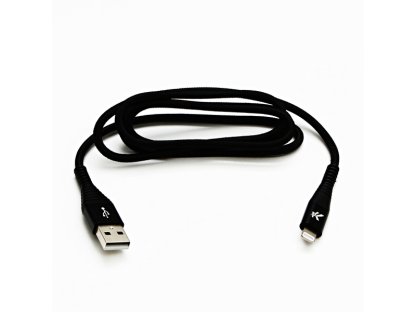 Kabel USB (2.0),C89,2m,černý USB A M- Apple Lightning
