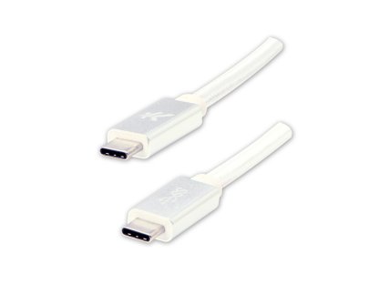 Kabel USB (3.2 gen 1),2m, bílý, USB C M - USB C M,