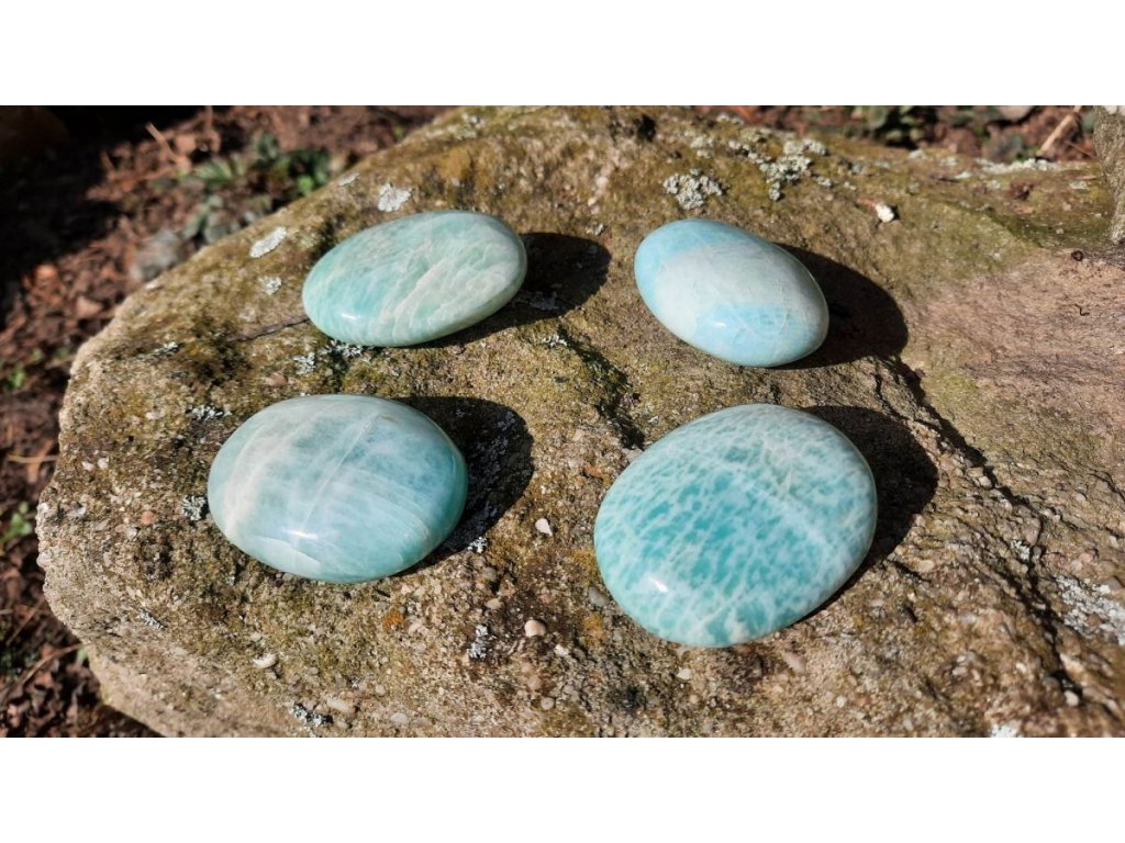 Amazonite mydlo kámen/soap stone/Handschmeilcherstein 5-5,5cm