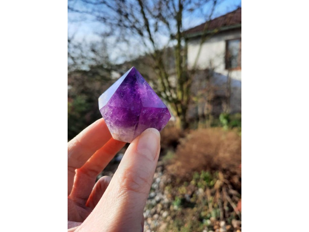 Amethyst leštěni 4cm spitze Bolivia