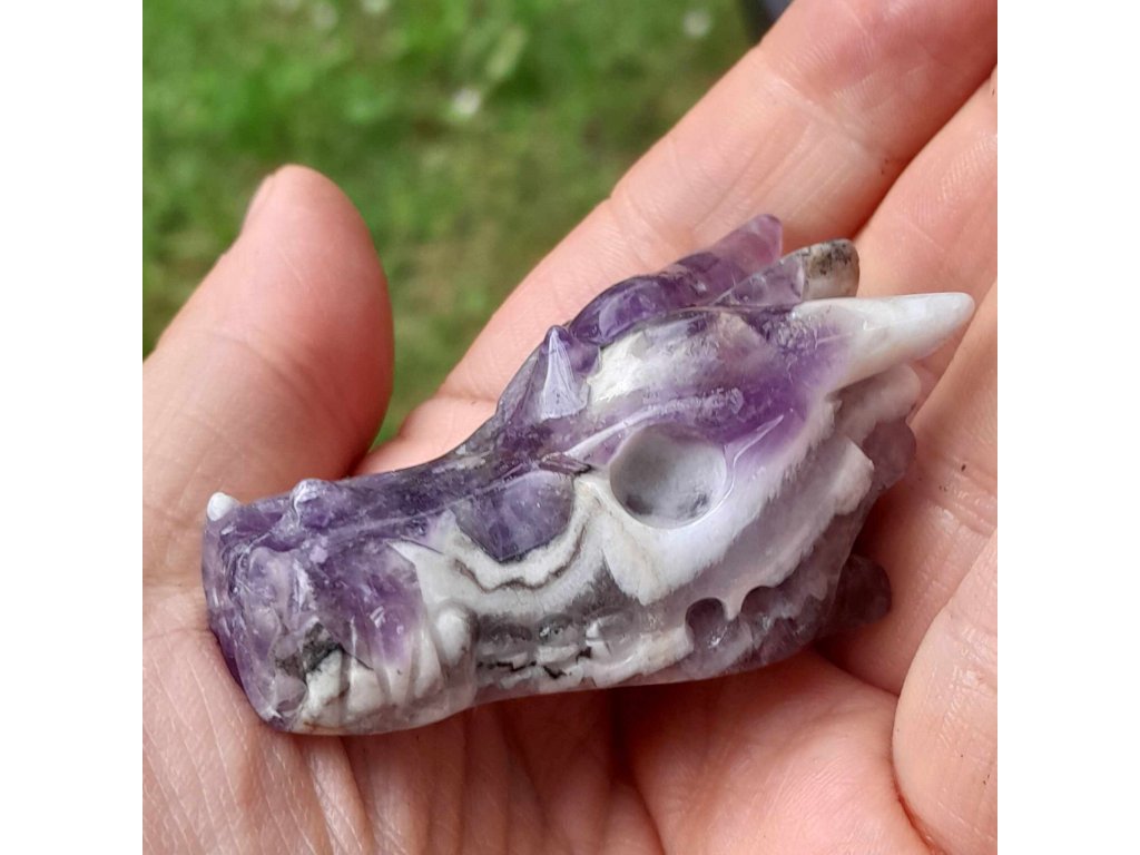 Amethyst Chevron Drak 5cm