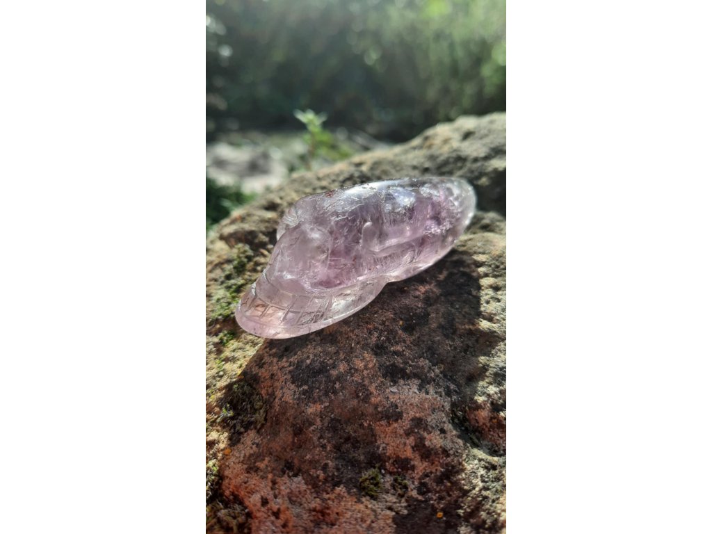 Amethyst mit Rauchquartz speziell Annunaki 5,5cm