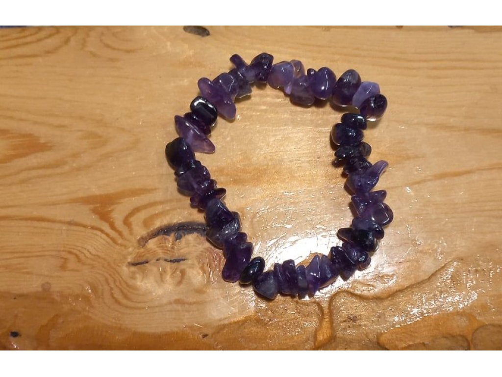 Amethyst náramek Sekani  extra velky kaminky