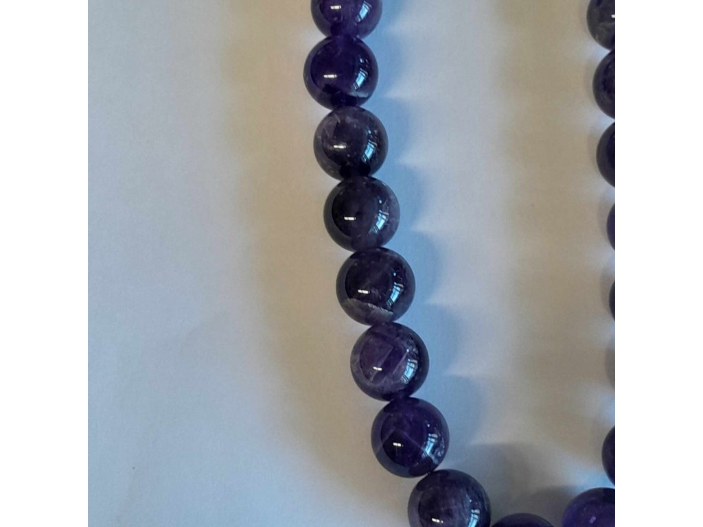 Amethyst Necklace  18 mm extra