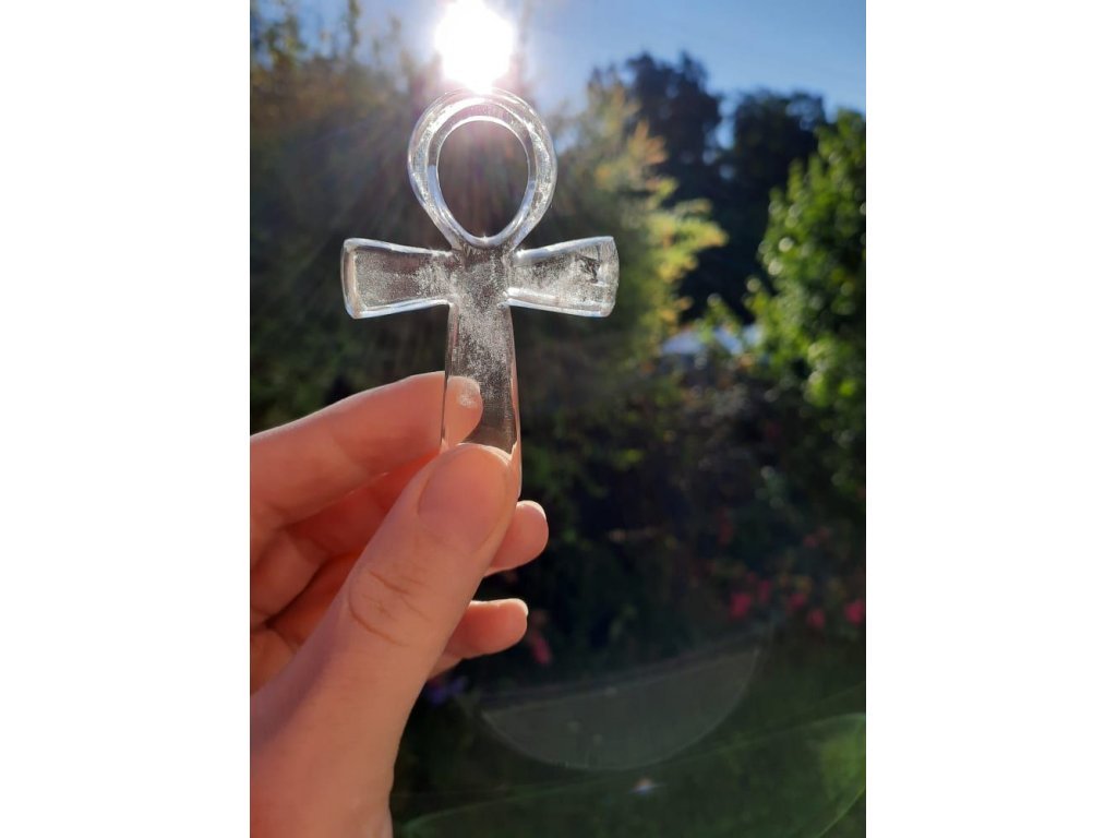 BergKristall Ankh Egypte Schlüssel/Kreuz 6,5cm 
