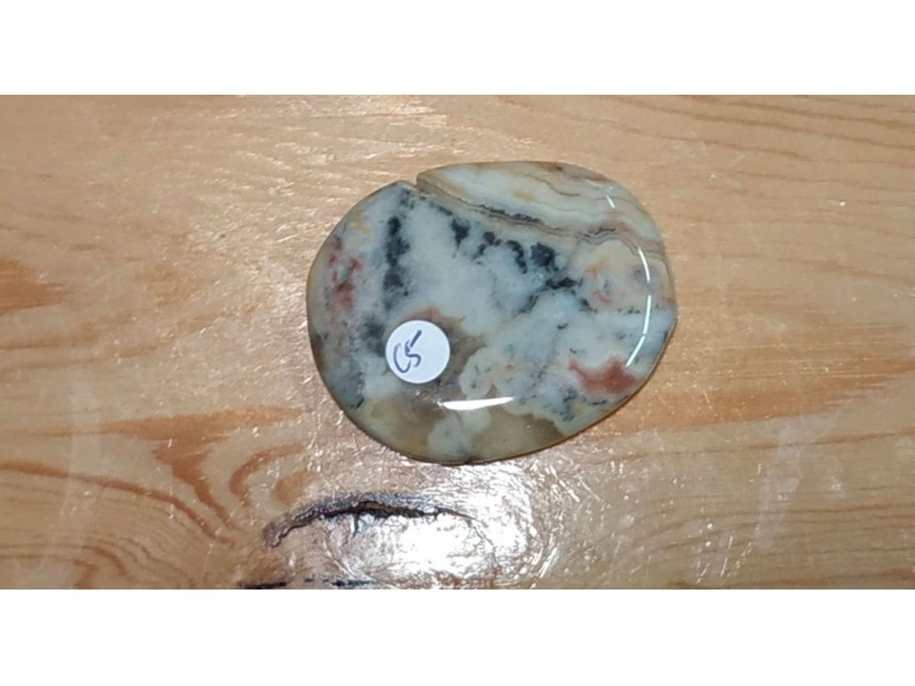Crazy Lace Agate soap stone 5cm