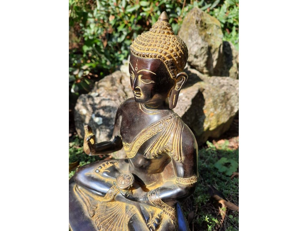 Buddha zlaty /gold / 30cm ca